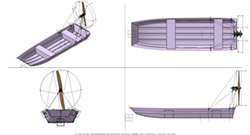 Fan Boat 3-View Preliminary