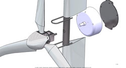 Small Wind Turbine exploded view